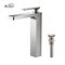 Kibi Infinity Single Handle Bathroom Vessel Sink Faucet with Pop Up Drain C-KBF1007BN-KPW101BN - alternate 1